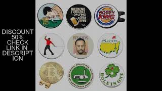 Bogey Ball King Creative Golf Hat Clips Magnetic Golf Ball Marker Cap Clip Trendy Decorative Jewelry