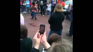 Dance off in Downtown Mobile