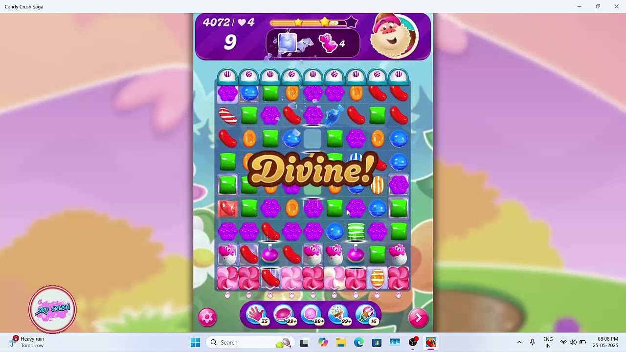 Candy Crush Saga Level 4072 NO BOOSTER