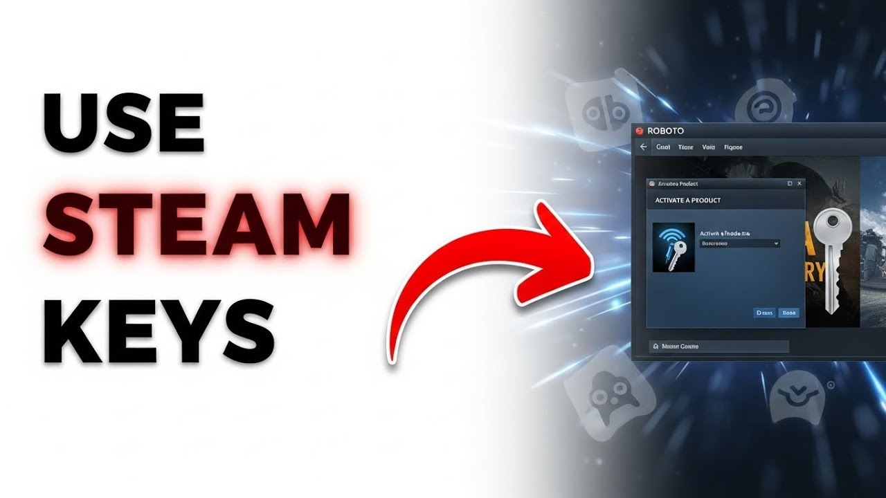 How To Use Steam Game Keys - YouTube