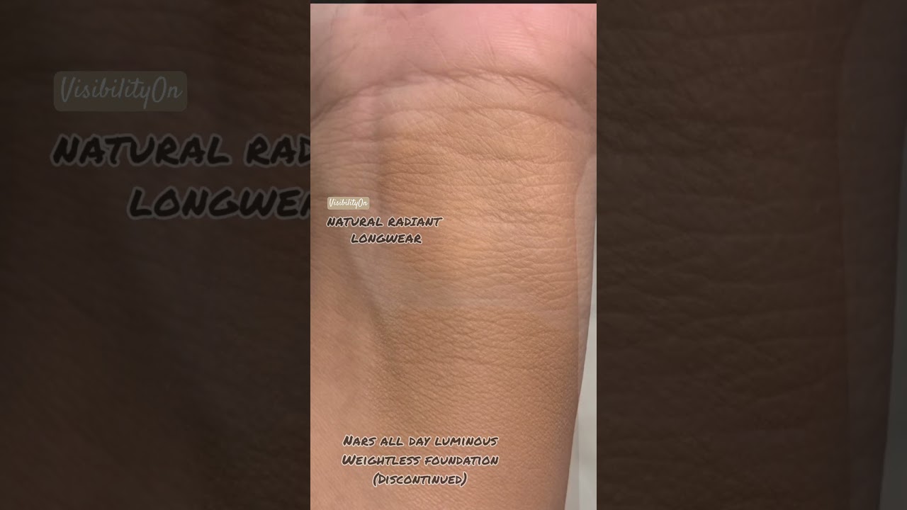 STROMBOLI SHADE | NARS NATURAL RADIANT LONGWEAR vs. NARS ALL DAY LUMINOUS WEIGHTLESS (Discontinued)