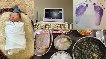 38주 출산후기 vlog 양수터짐 촉진제 사용 무통주사 16시간 진통 자연분만 :: 출산 후 조리원 생활