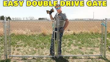 Easily Hang A Double Drive Chain Link Gate