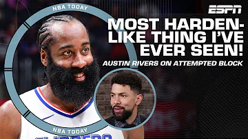 Most James Harden-like play i’ve ever seen! - Austin Rivers on attempted block on Kawhi | NBA Today