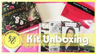 Unboxing Papercraft Society Box 45 designed by @StampsByMeLtdWakefield  | @FirstLightCrafts