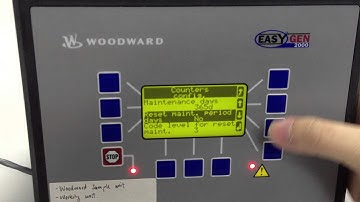 EasyGen 2000 Reset maintenance hrs & days counters