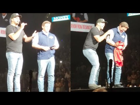 Luke Bryan Brings Ron DeSantis On Stage And People Are Angry