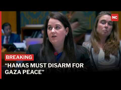 US at UN Security Council Says Hamas Must Disarm for Gaza Reconstruction and Lasting Peace | AC1Z