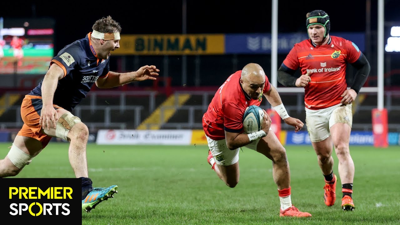 Simon Zebo with a hat trick of tries for Munster URC