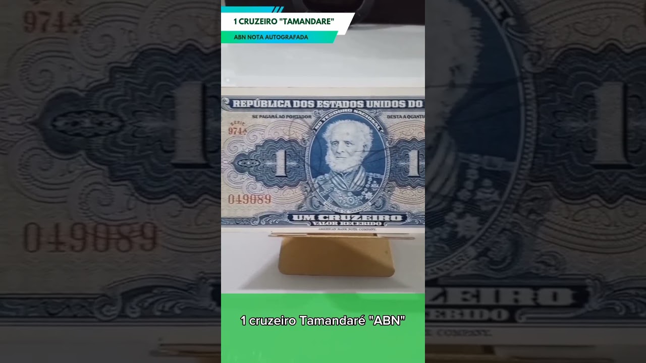 1 CRUZEIRO "nota autografada" 