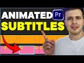 Auto Create Animated Subtitles in Premiere Pro 🎬
