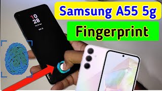 samsung a55 5g display fingerprint setting/samsung a55 fingerprint screen lock/fingerprint sensor