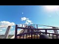 VR 180 3D Roller Coaster - Wooden Coaster Troy Toverland Netherlands VR on-ride VUZE XR
