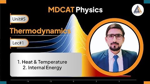 MDCAT 2023| Unit#5 Thermodynamics| Lec#1 Intro|Internal Energy