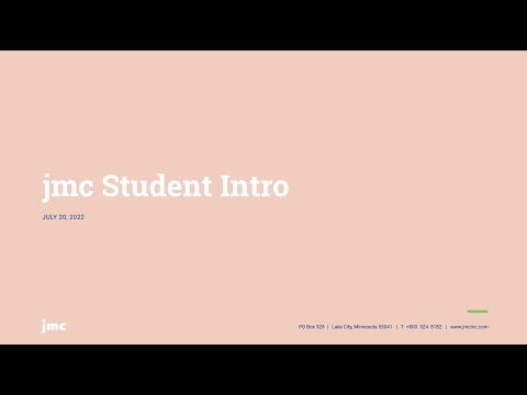 jmc Student Intro