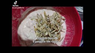 Resepi Cucur Ikan Bilis & Mix Veggie