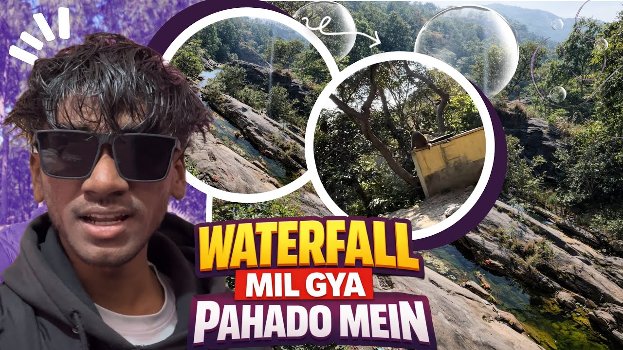 Waterfall Mil Gya Pahado Mein 😍