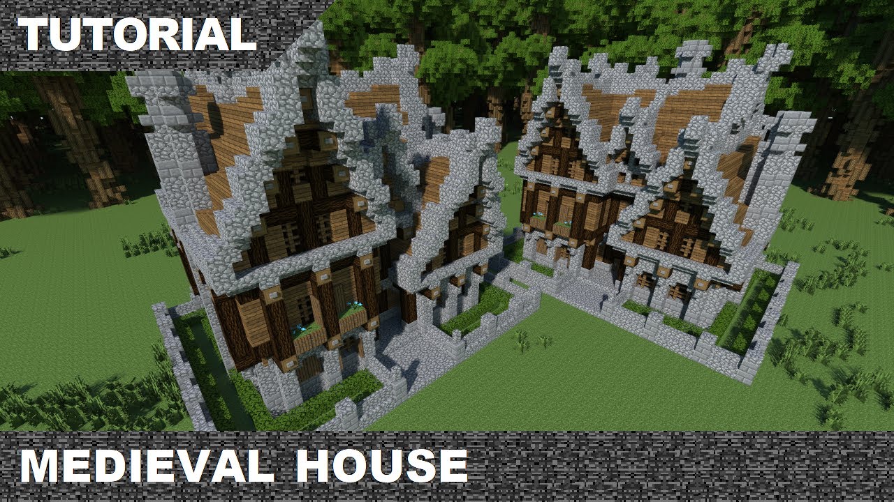 Minecraft Medieval House Tutorial & Download - YouTube