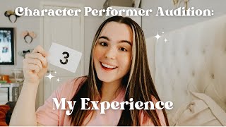 my SUCCESSFUL Disney World character performer audition experience!!