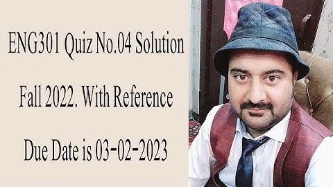 ENG301 Quiz 4 2023|ENG301 Quiz No.04 Solution Fall 2022 ||Eng301 solved quiz 4 fall 2022|Zeeshan Ali