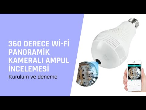 Kameralı ampul | Wifi Ampul şeklinde gizli kamera | Ampul Görünümlü Gizli Kamera