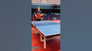 The World’s FASTEST Table Tennis Serve 🏓😮 Credit: @AnderslindTT @adambobrow