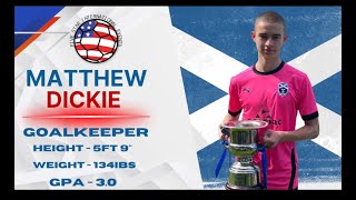 Matthew Dickie Goalkeeper Highlights