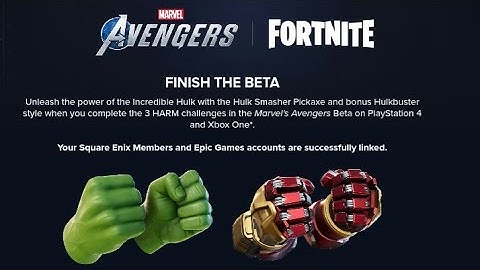 How to Link FORTNITE and AVENGERS Accounts Explained! (Linking EPIC GAMES and SQUARE ENIX Accounts)
