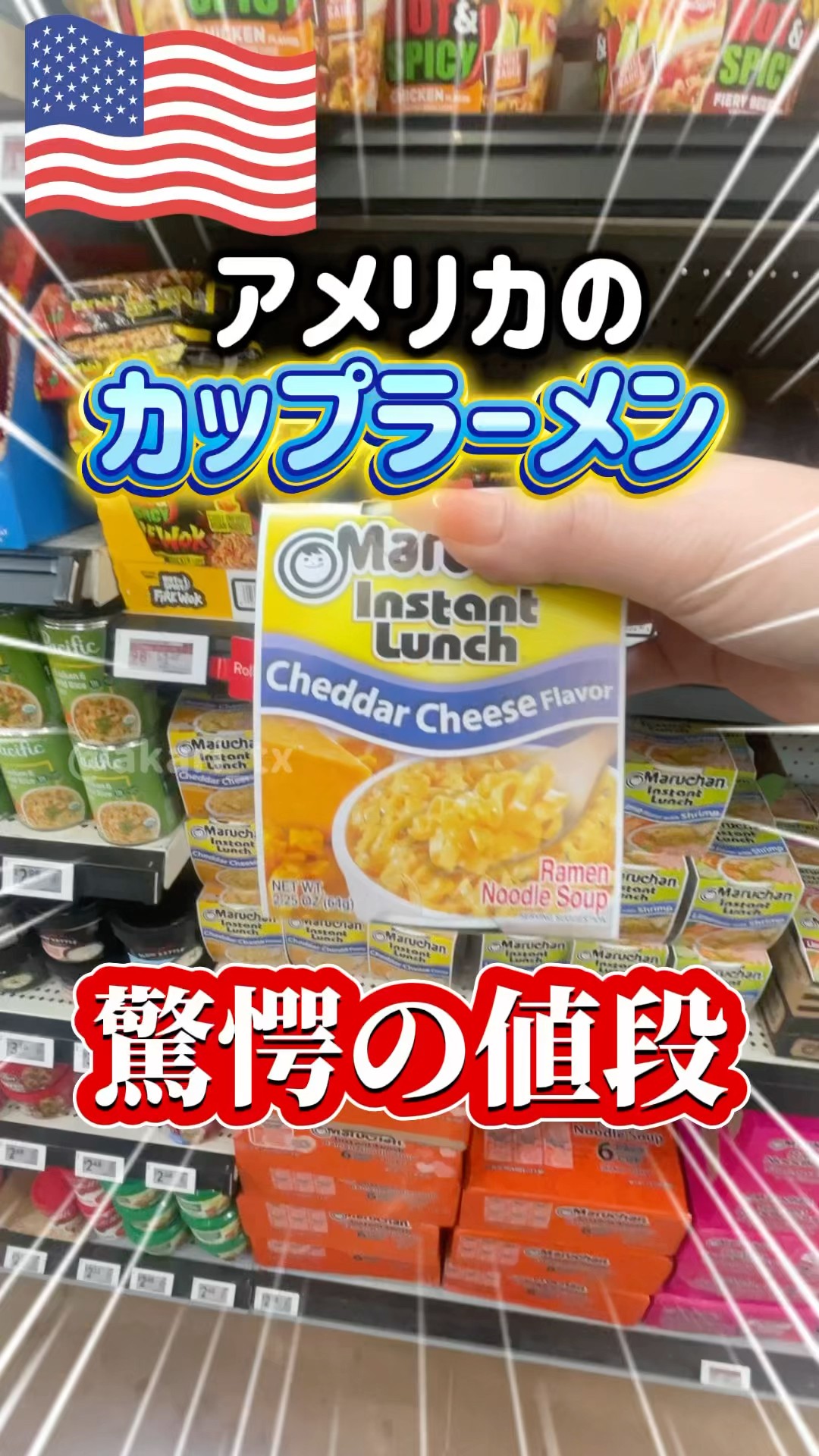 定価換算　15,000円以上　カップラーメン　 ５１個セット 🇺🇸Shocking prices🫨] The price of instant ramen in America is