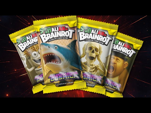 ENJOY TECH Skifidol Italian Brainrot Serie Beta – Alucinación Cósmica – 12 Sobres Con 7 Cartas Cada Uno Más álbum