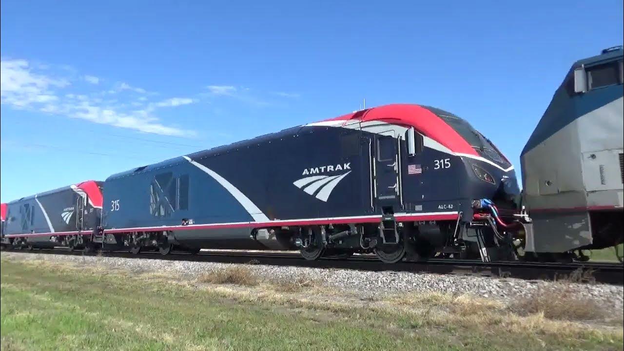 Amtrak 6 with Three Chargers and Ski Wrapped Car at Ottumwa, IA YouTube