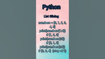 Python#List Slicing#scripting Language