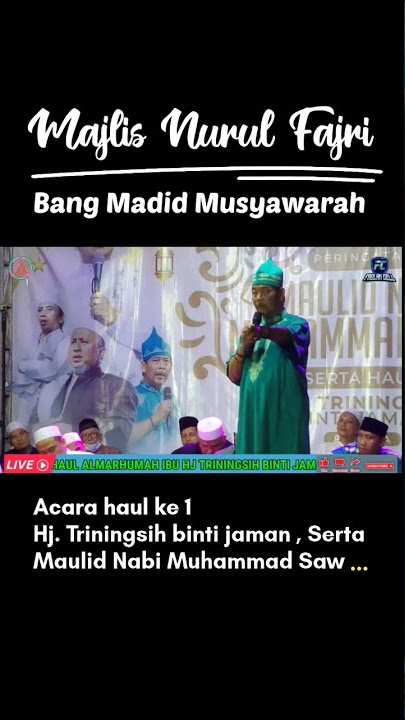 Bang Madid Musyawarah | Anak Aset orang tua  #shorts #maulidnabimuhammadsaw