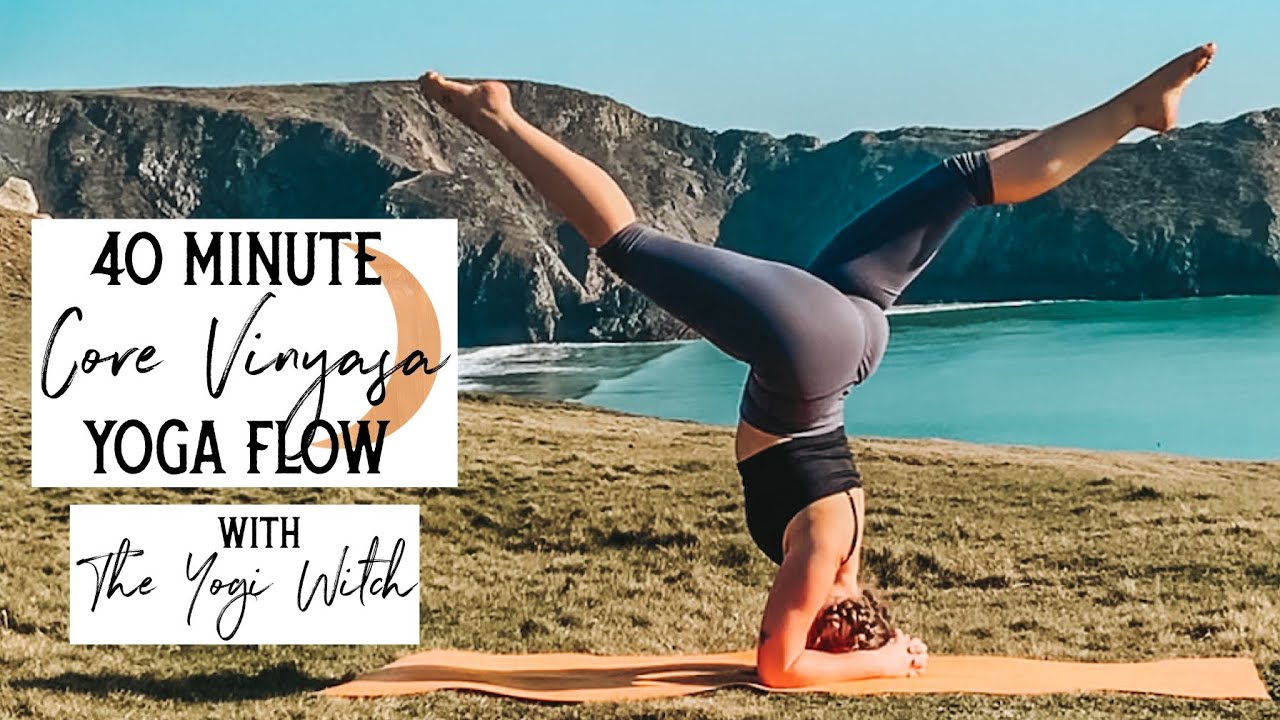 40 Minute // CORE VINYASA YOGA FLOW // The Yogi Witch YouTube