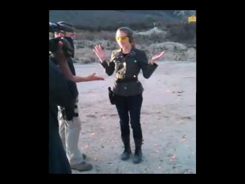 Candace Bailey at the Gun Range