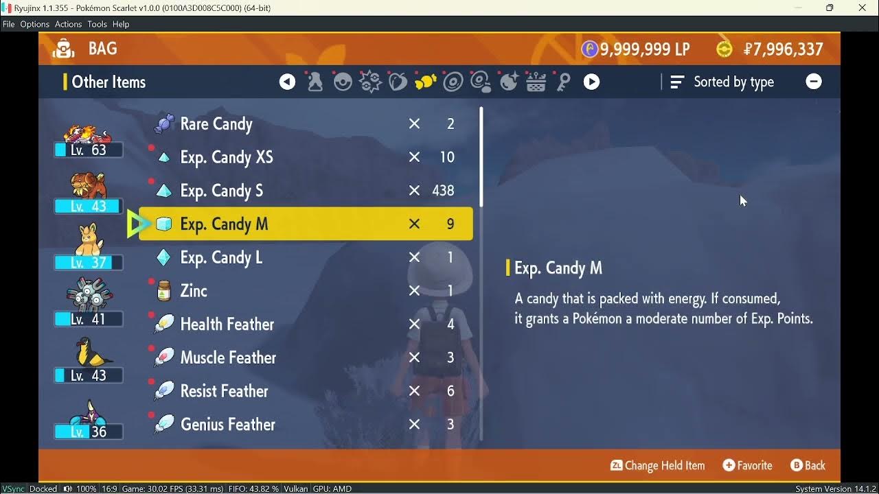 How to get Infinite EXP. Candies Pokémon Scarlet YouTube