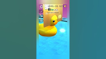 ASMR Slicing Satisfying Gameplay | LEVEL 231 | #shorts #shortvideo #youtubeshorts #asmr #satisfying