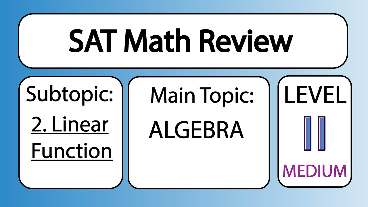 SAT Math: Lesson 2B Problem 24 (ID: 4fe4fd7c) - YouTube