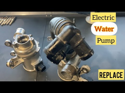 Electric water pump replacement mercedes c class 205 model with engine M274