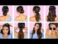 ★TOP 5 💗  LAZY EVERYDAY HAIRSTYLES with PUFF 💗  QUICK & EASY BRAIDS & UPDO for Long 💗 Medium HAIR