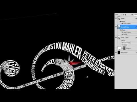 Beautiful Text Wrap Typography Effect Beautiful Text Wrap Typography Effect