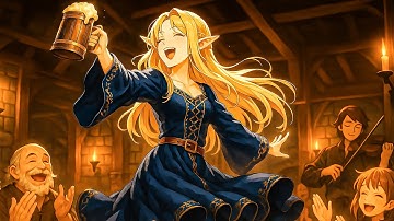 Medieval Tavern Ambience | Fantasy Tavern DnD Music and Relaxing Melodies For Relaxation Sleep Focus