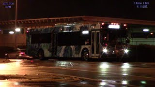 MDT BUSES LEAVING THE GARAGE FOR THEIR EARLY MORNING RUNS  2017