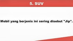 Vocabulary Jenis-Jenis Mobil Dalam Bahasa Inggris - Durasi: 3.11. Vocabulary Jenis-Jenis Mobil Dalam Bahasa Inggris - Durasi: 3.11.