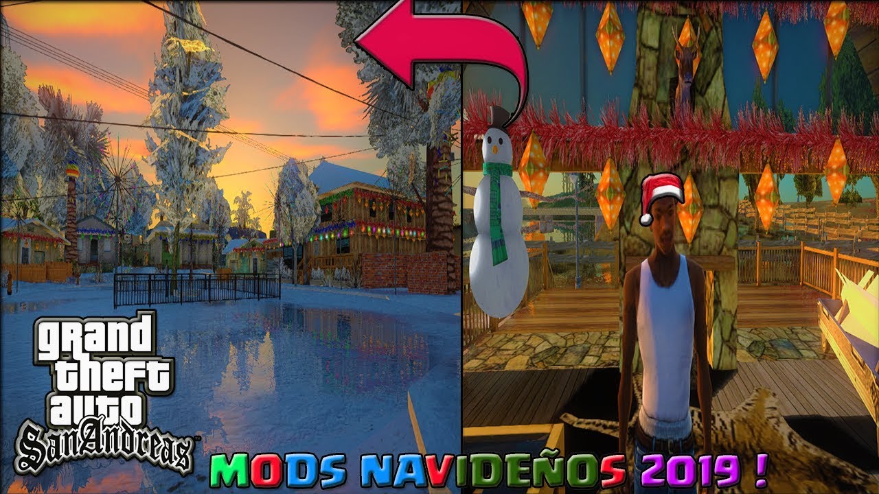 ¡Los Mejores MODS Navideños para Gta San Andreas 2019!
