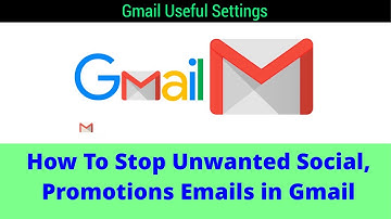 How To Turn off Unwanted Promotions Social Emails in Gmail | How To Stop Gmail unwanted emails#gmail