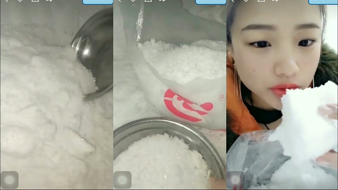 Freezer frost, frost eating, soft crunch frost, good ice eat sound