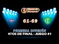 #Primera - 4tos de final - Juego #1 (+3): Estudiantes (0) 61 - 69 (1) Pacífico