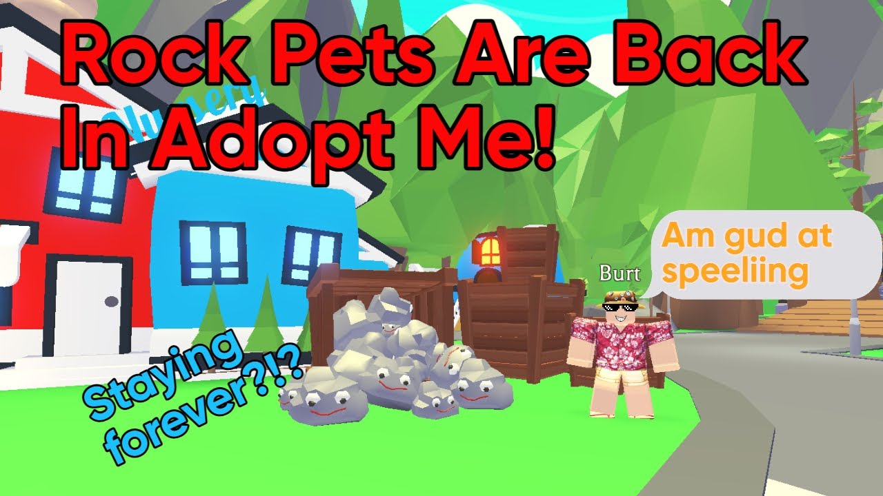 The Pet Rocks Are Back In Adopt Me YouTube