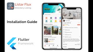 Setup Listar Flux - mobile directory listing app template for Flutter screenshot 1